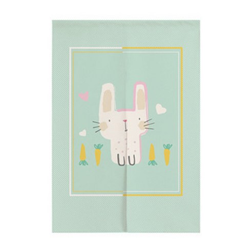 귀여운 동물캐릭터 그림 패브릭 가리개 커튼, 02