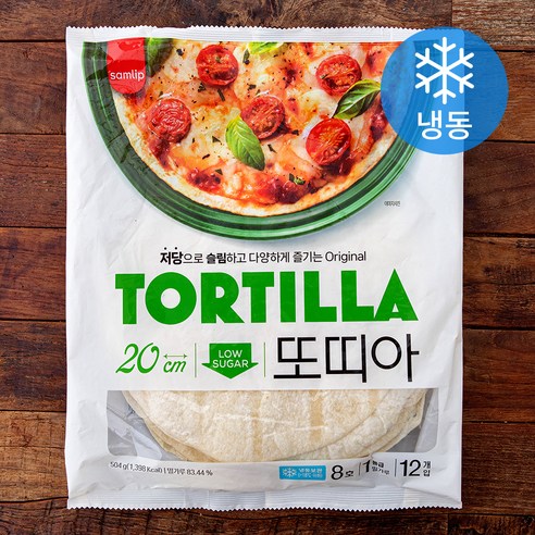 삼립 또띠아 8호 (냉동), 42g, 1개, 12개입