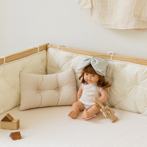 쁘띠라뺑 에코베어 사용자 필템! 작은별 워싱 고밀도 침대쿠션으로 아이 안전과 숙면을 동시에!