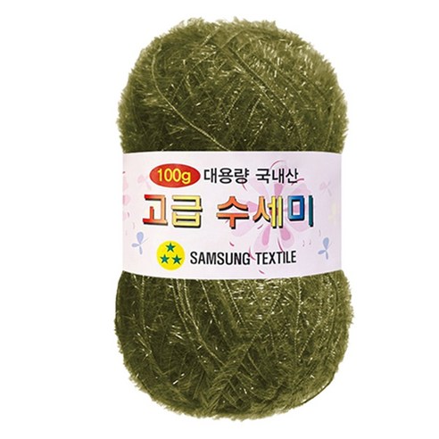 yarna 대용량 고급 수세미 100g, 138카키, 1개