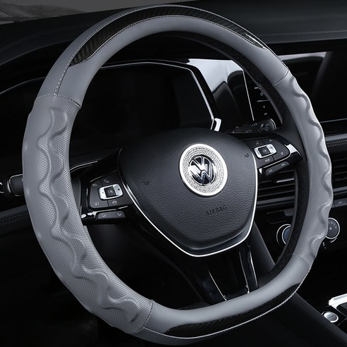 바쿠스 배색 3D 타공 핸들 커버 D컷, 그레이