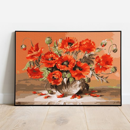 플레이어바웃 DIY 명화 그리기 세트 50 x 40 cm, 붉은 양귀비 (GX40041)
