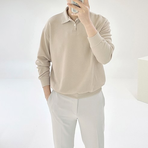 아도르클래식 어피어 11컬러 버튼 카라 헨리넥 맨투맨 긴팔 티셔츠