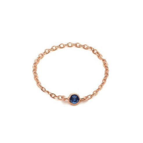 로이드 여성용 14K 스몰 체인링 반지 2mm LRS21052G + 쇼핑백