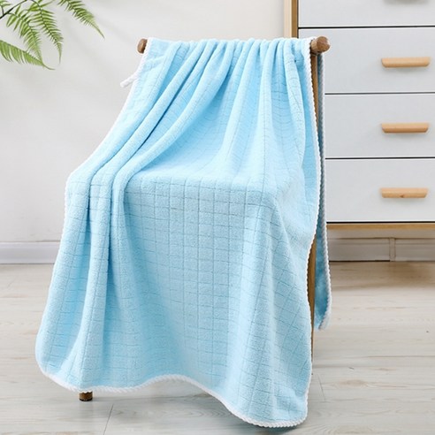 소니오 부드러운 코지 무드 바스타월 비치타월 40 x 80 cm, 03 블루, 1개