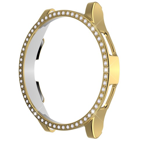 루아러블 갤럭시 워치4 클래식 큐빅 범퍼 케이스 42mm, 골드