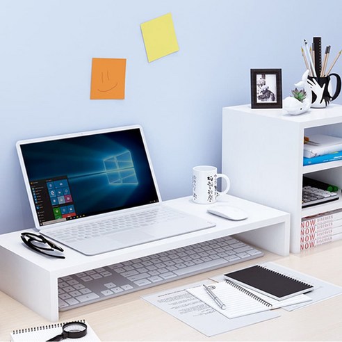 싱글 원목 모니터 받침대, 책상 위 작은 변화가 가져오는 놀라운 효과!