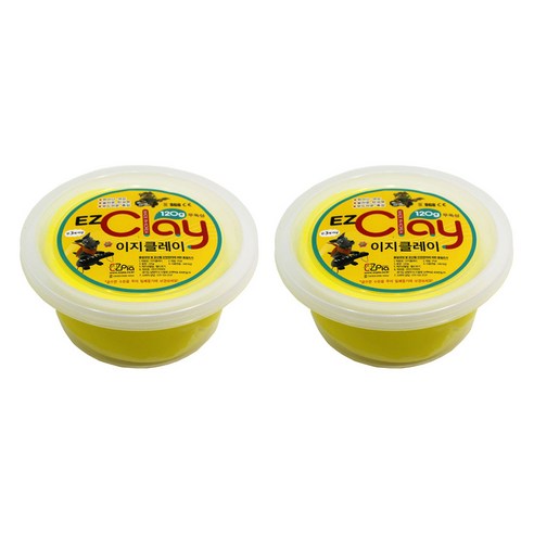 이지피아 이지클레이 2p, 노랑, 120g, 2개