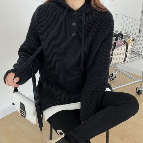 女性 時尚 服裝 頂部 引擎蓋 針織 毛衣 成年女性 成年女性 女性