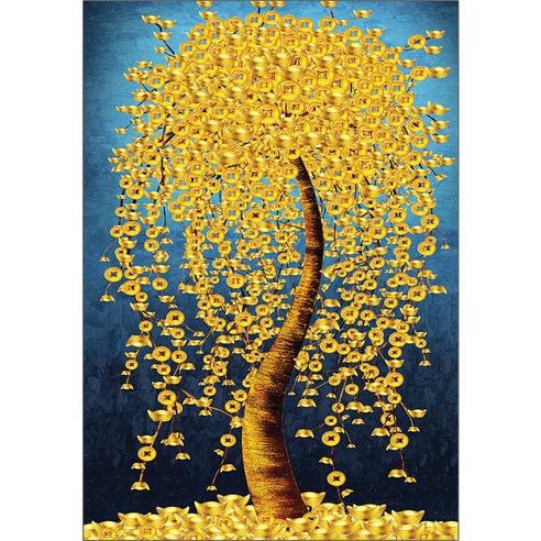 퍼즐코리아 황금 돈 나무 3225 직소퍼즐, 혼합색상, 2000피스