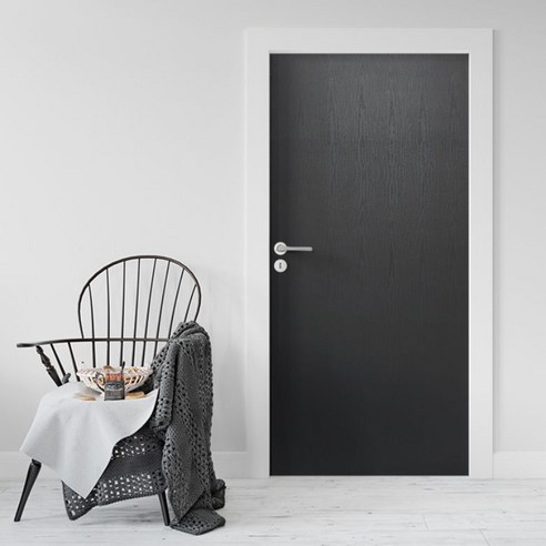 로즈로사 현관문 방문 시트지 2p, 26체리엠보싱블랙(SM4801-14), 100 x 210 cm