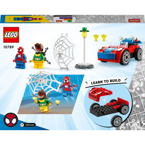 레고 10789 스파이디 스파이더맨 자동차와 닥터 옥토퍼스는 마블 슈퍼히어로 시리즈의 48피스 레고 세트입니다.