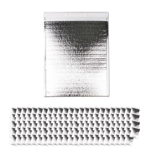 접착식 은박 보온보냉백 20 x 25 cm, 100개