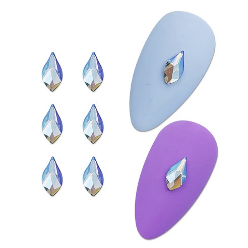 스와로브스키 네일스톤 7.5mm 2205 8p, 불꽃 블랙다이아쉬머, 1개