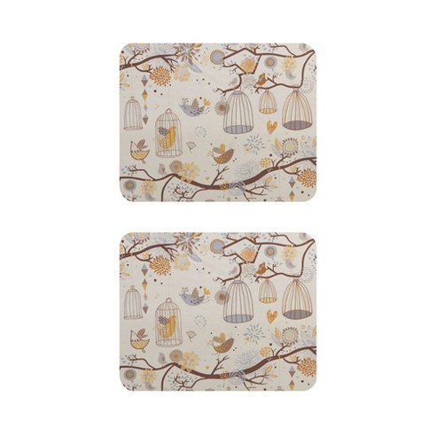 에스닉 보헤미안 보타패턴 캔버스 폴리 마우스 패드 23 x 19 cm, 08, 2개