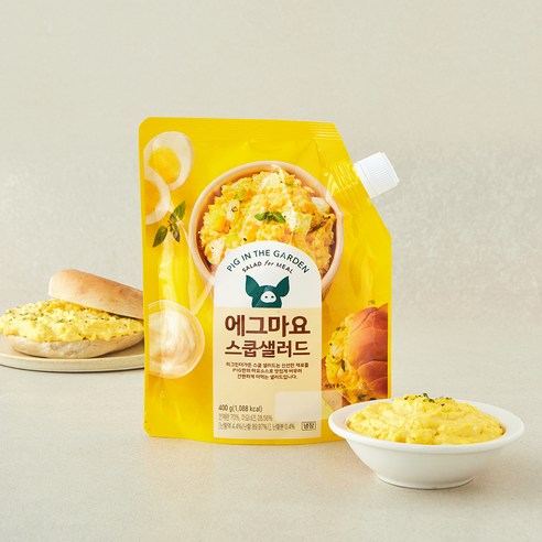 피그인더가든 에그마요 스쿱샐러드, 400g, 1개