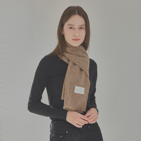 화이트프로젝트 미니멀 울 머플러