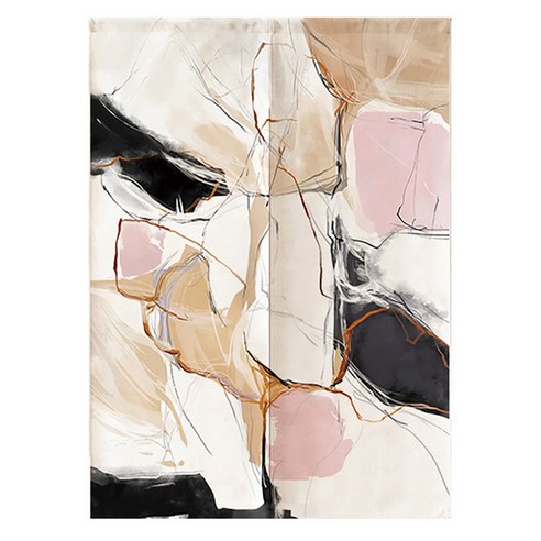 마켓A 화사한 홈아트 디자인 커튼, ART 01