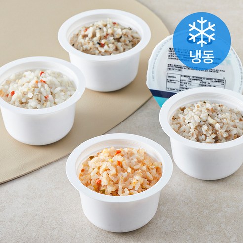 베베쿡 후기 11~12개월 예비 이유식 진밥 180g x 4종 B세트 (냉동), 720g, 1세트