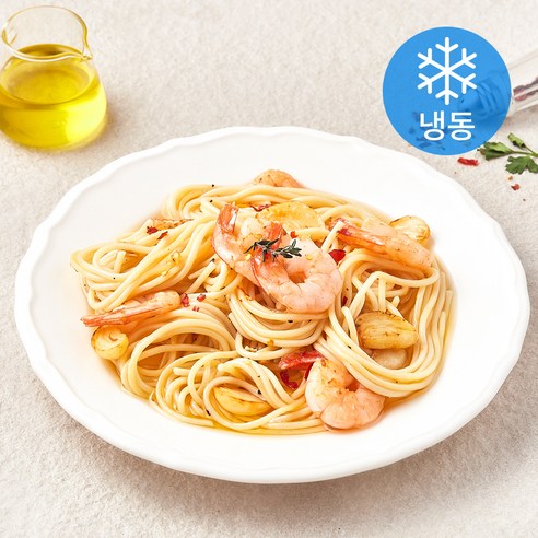 쿡솜씨 새우오일 파스타 밀키트 (냉동), 310g, 1개