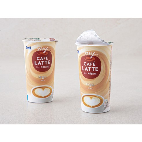 편리하고 풍미 있는 마이 카페라떼 마일드로 달콤한 여유를 즐기세요