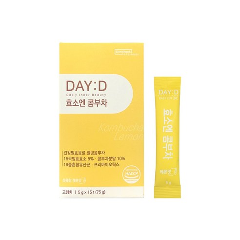 동국헬스케어홀딩스 데이디 효소엔 콤부차, 5g, 15개, 1개