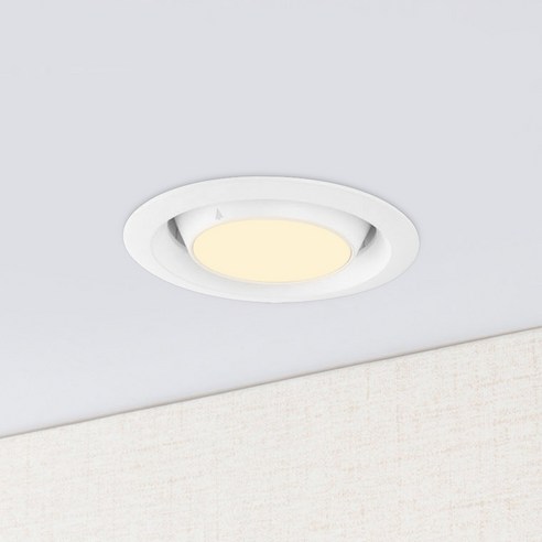 원하 DS 레고 COB 원형 LED 플리커프리 매입등 10W, 화이트 + 전구색, 1개