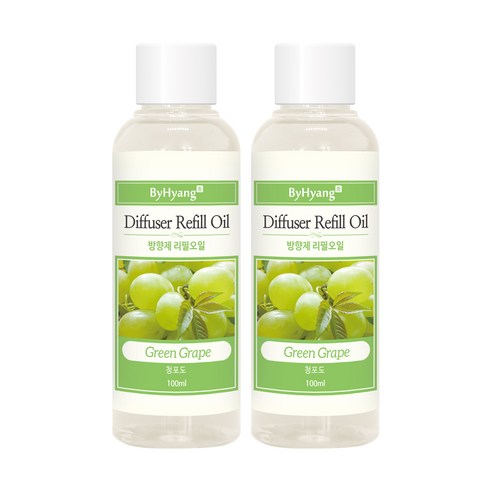 바이향 디퓨저 리필 오일 2p, 청포도, 100ml