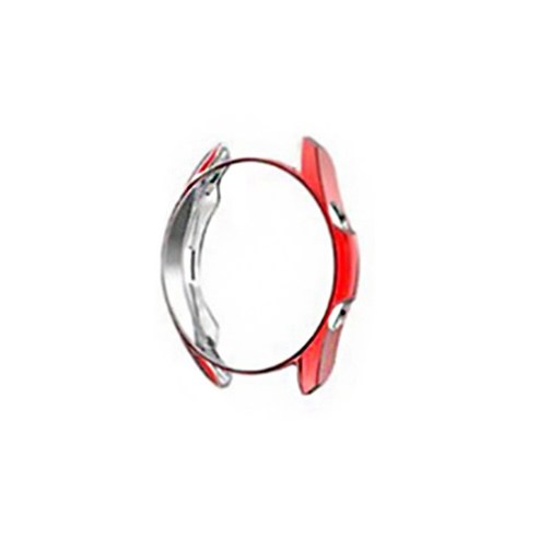 메탈릭 TPU 실리콘 스마트워치 케이스 41mm, 레드