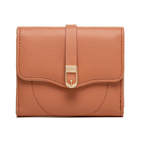 프리티지 에브리 심플 단정한 패션 가죽 중지갑