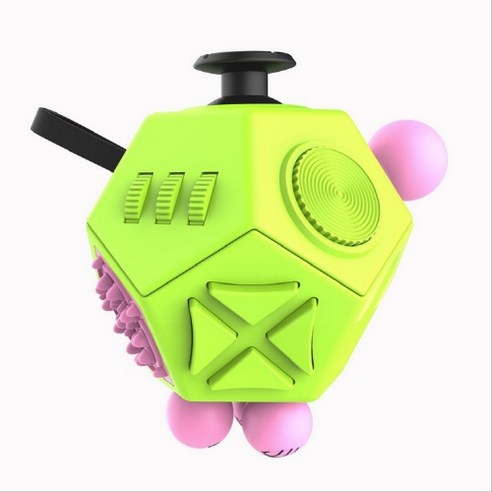 댓츠댓 키덜트 피젯 12면 큐브, A그린, 1개
