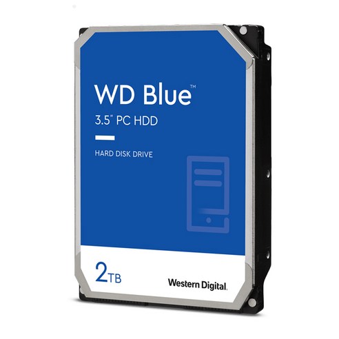 HDD WD Blue HDD SATA3 하드디스크, WD20EZBX, 2TB
