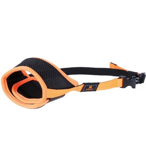 비제스코 반려동물 VIDOG8 야외 산책 안전 입마개 XL, 오렌지, 1개