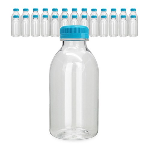 미르 투명 페트병 신형 우유 병뚜껑 500ml, 블루캡, 27개