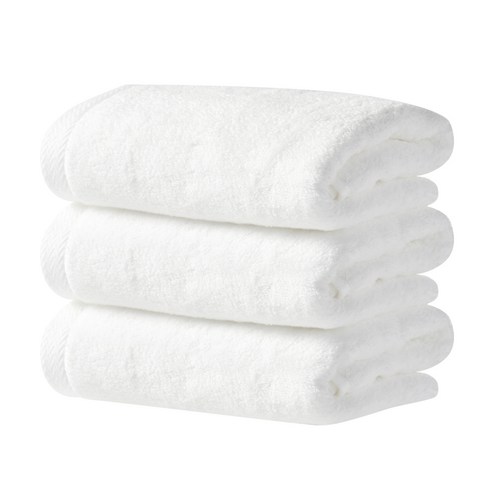 소프트터치 프리미엄 코튼 호텔타올 200g 40수 코마사, 리얼화이트, 3개