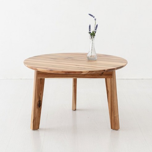 마켓비 비엣트 원형 테이블 65 x 40 cm BDC23, 아카시아