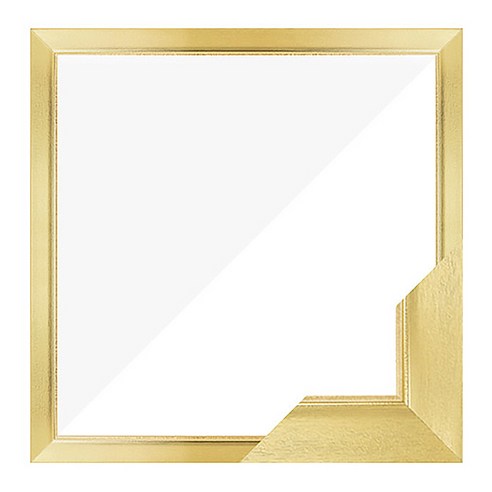 누니액자 수지 슬림 엣지 패브릭형 보석십자수액자 40 x 40 cm SF22, 골드, 1개