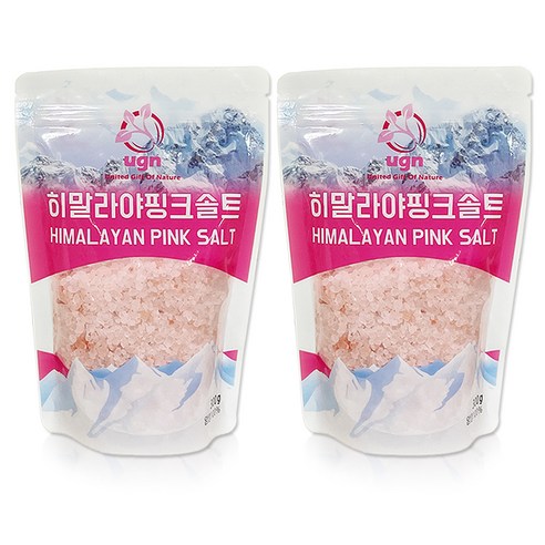 유지앤 히말라야 핑크솔트 굵은입자, 300g, 2개