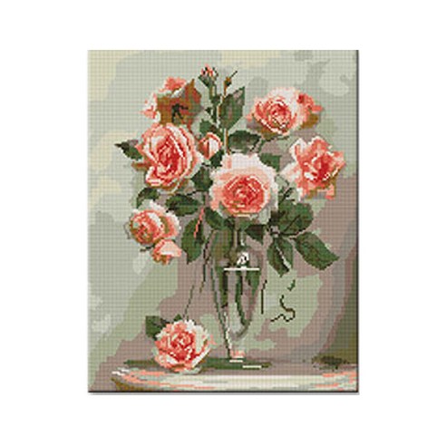 코쿼드 DIY 액자형 보석십자수 세트 40 x 50 cm, DP628 행복한 사랑, 1세트