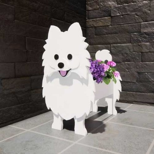 레오빈스 인테리어 화분 정리대 화단 받침대, 화이트포메