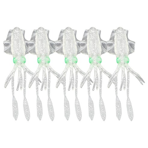 로얄피쉬 소프트웜 오징어 9.5cm RFS115032IK, 실버, 5.1g