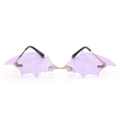 리빙다 럭셔리 박쥐날개 안경, 퍼플, 1개