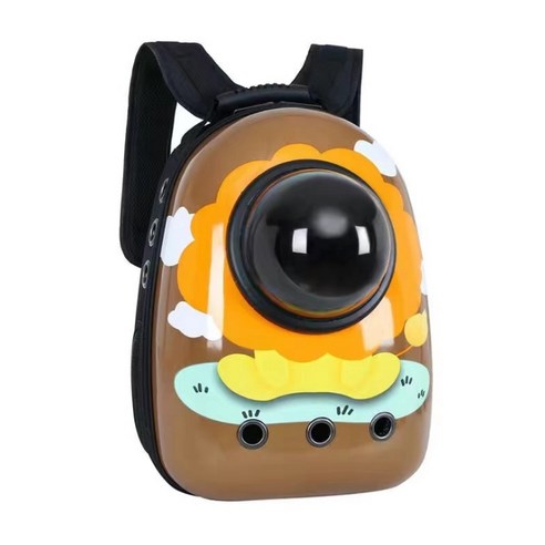 진호 반려동물 우주선 백팩, 사자 브라운