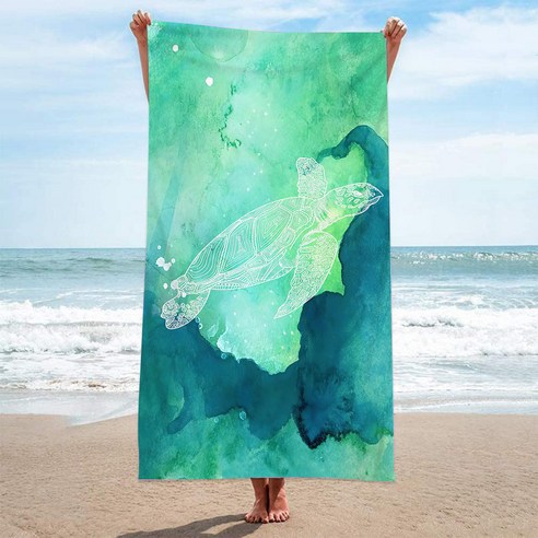 소니오 언더더씨 매트 비치타월 80 x 160 cm, TYPE06, 1개