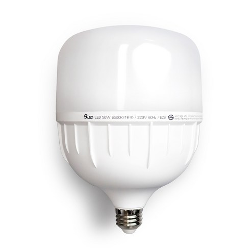 건식 LED 고와트 원통램프 50W E26, 주광색, 1개