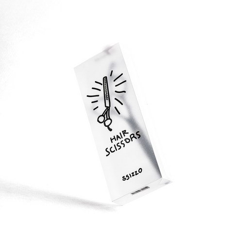 씨조 엣지 크래프트 프로 시저 미용가위 숱형, 1개, 블랙