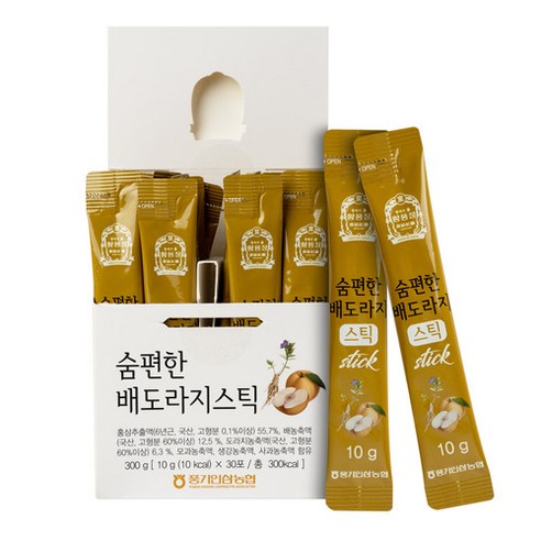 황풍정 풍기인삼농협 숨편한 배도라지 스틱, 10g, 1개