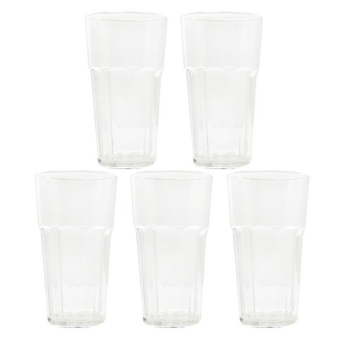 다회용 플라스틱 카페컵 팔각 355ml, 1개, 5개