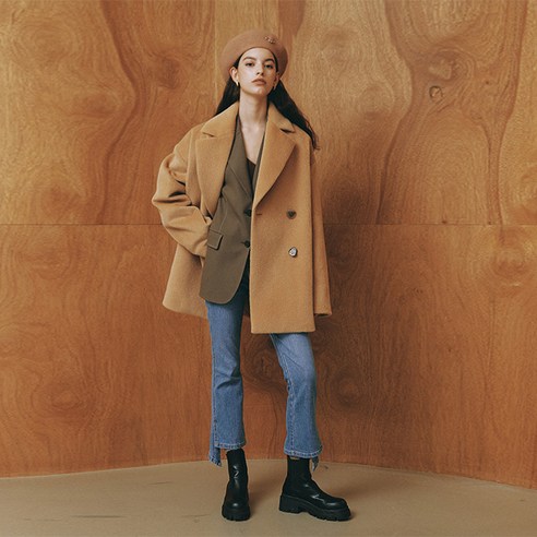 아이아이 여성용 NOAH HALF COAT EEOO4CTR03W