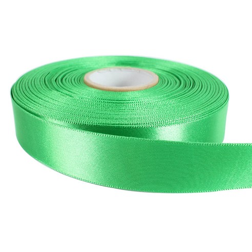 노크 고밀도 공단 리본끈 20mm, 연초록, 45m